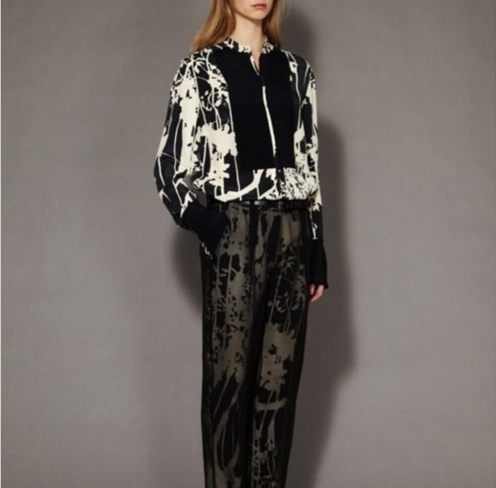 3.1 Phillip Lim 100% Silk button down blouse relaxed fall 2012 designer size 2